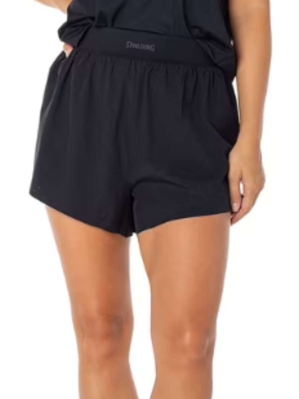 Spalding Black Women's Athletic Shorts